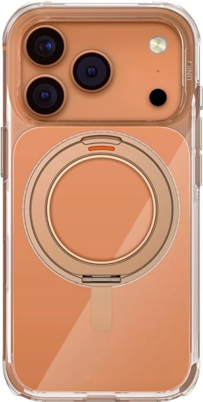 Kuti mbrojtëse UNIQ Swivix Rotating Kickstand 360 për iPhone 17 Pro, e artë