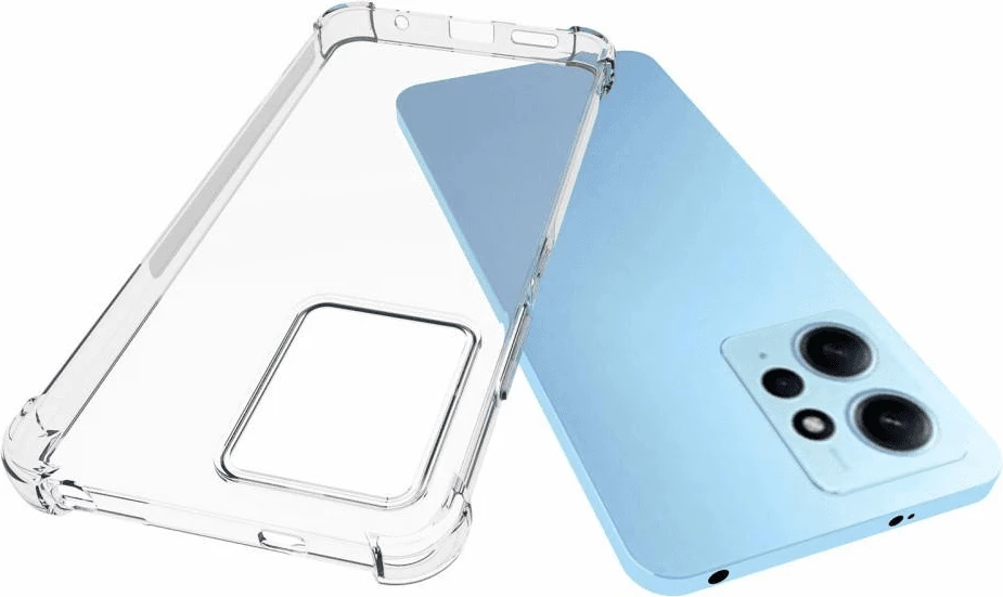 Mbështjellës ONASI për Xiaomi Redmi Note 12 4G, silikon antishok, transparent