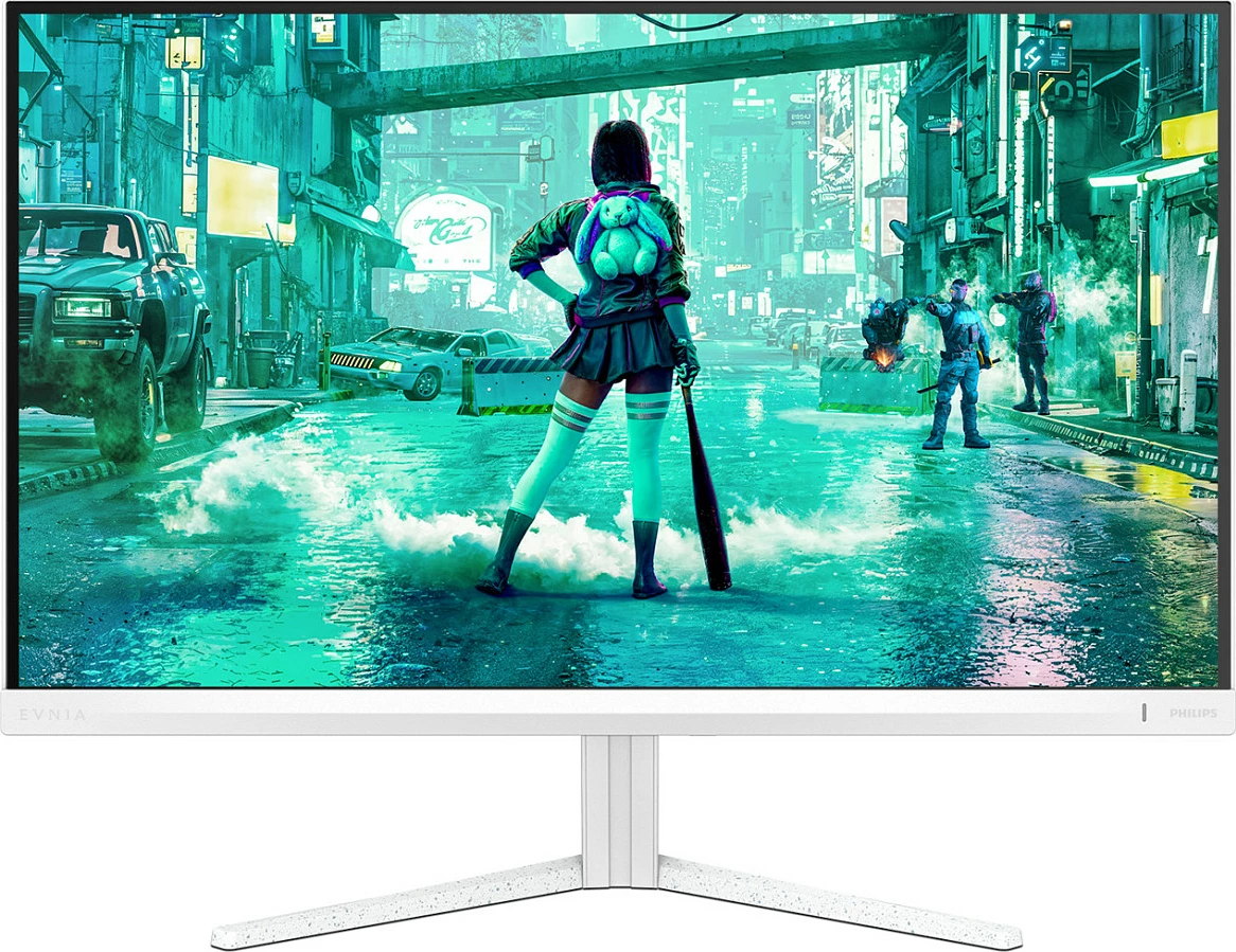 Monitor gaming Philips Evnia 27M2N3201PL/00, 27″ Full HD, Fast IPS, 260Hz, 1ms, HDR10, Adaptive-Sync, i bardhë