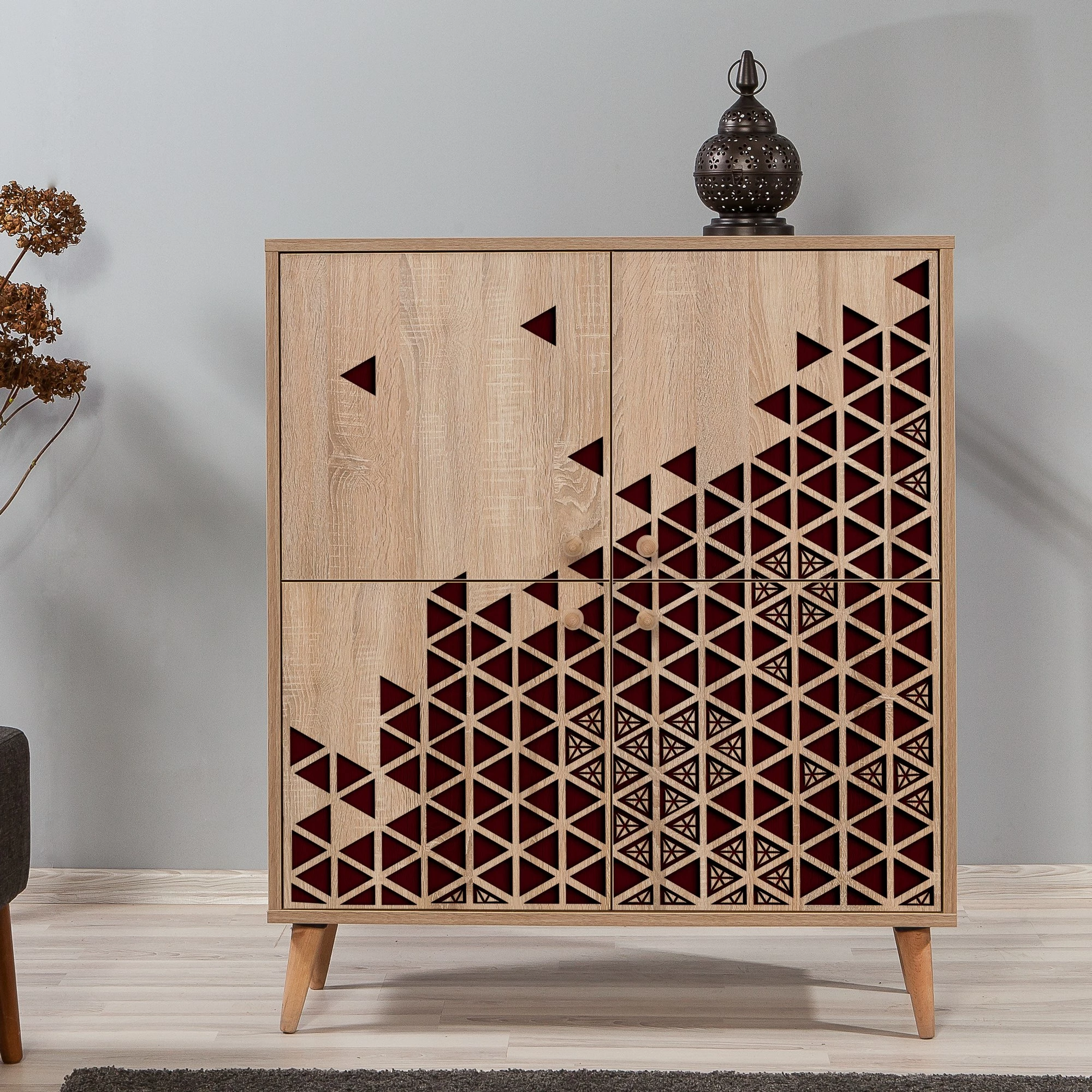 Dollap shumëpërdorimësh, ngjyrë lisi Sonoma, Multilux-122