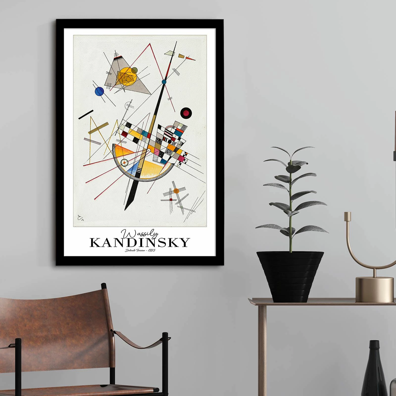 Pikturë dekorative me kornizë Wallity, 4262SYHKANDINSKY-022