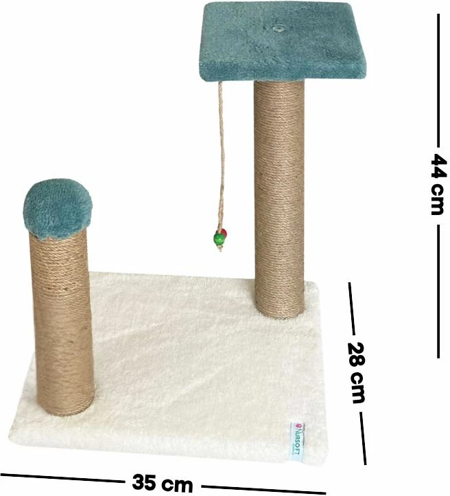Dërrasë për gërvishtje për mace, ngjyrë turquoise, Paws & Whiskers, Else
