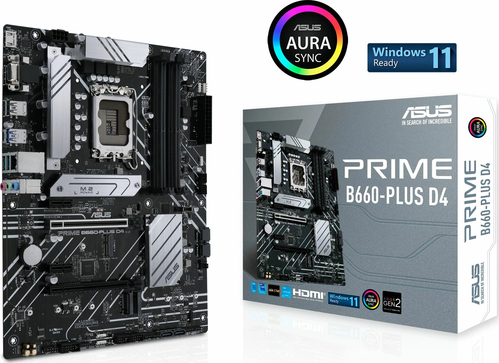 Pllakë amë Asus PRIME B660-PLUS D4, ATX, DDR4, deri 128GB RAM