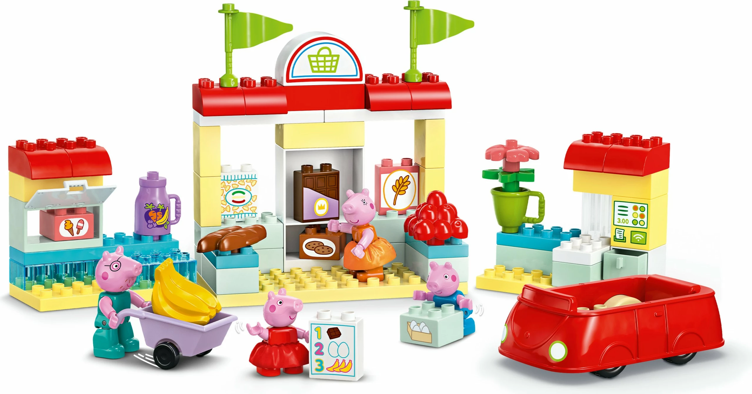 Set lodrash LEGO Duplo 10434 Peppa Pig Peppas Supermarkt