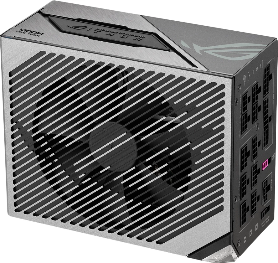 PSU ASUS ROG Thor 1200W Platinum III, ATX 3.1, 80 Plus Platinum, fully modular, e zezë