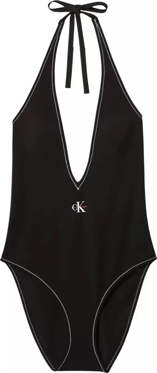 Bikine njëpjesëshe për femra Calvin Klein Jeans LV00Q61216, e zezë