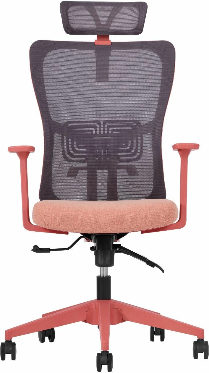 Karrige zyre ergonomike, ngjyrë salmon, Skye Decor, 126 cm