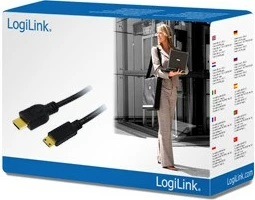 Kabllo HDMI LogiLink CH0021, 1m, HDMI Type A në HDMI Type C, e zezë