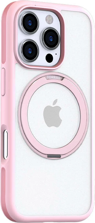 Mbështjellës Torras Ostand R Fusion për iPhone 16 Pro Max, rozë