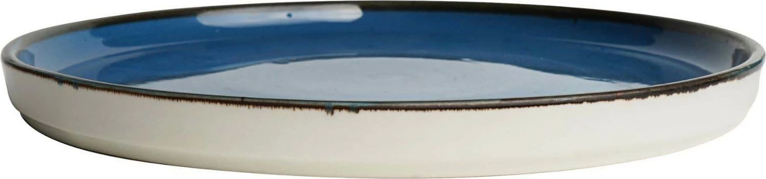 Pjatë me buzë të lartë Fine Dine Iris 270 mm, blu, set 4 copë