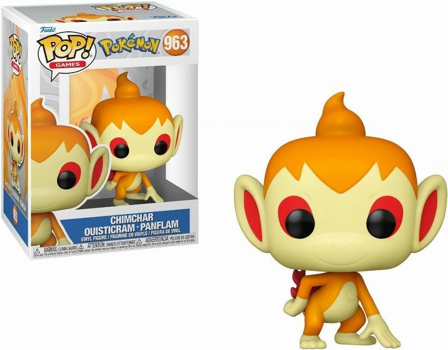 Figurinë koleksionuese Funko POP! Pokemon Chimchar (EMEA), vinil, portokalli/krem