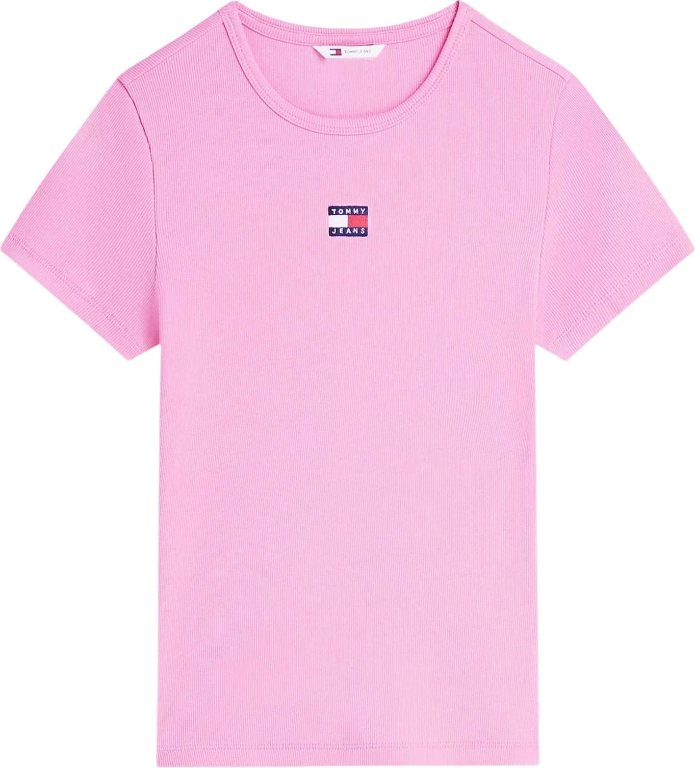 Maicë për femra Tommy Hilfiger Jeans TJW Badge Rib DW0DW17881, rozë [Madhësia: S]