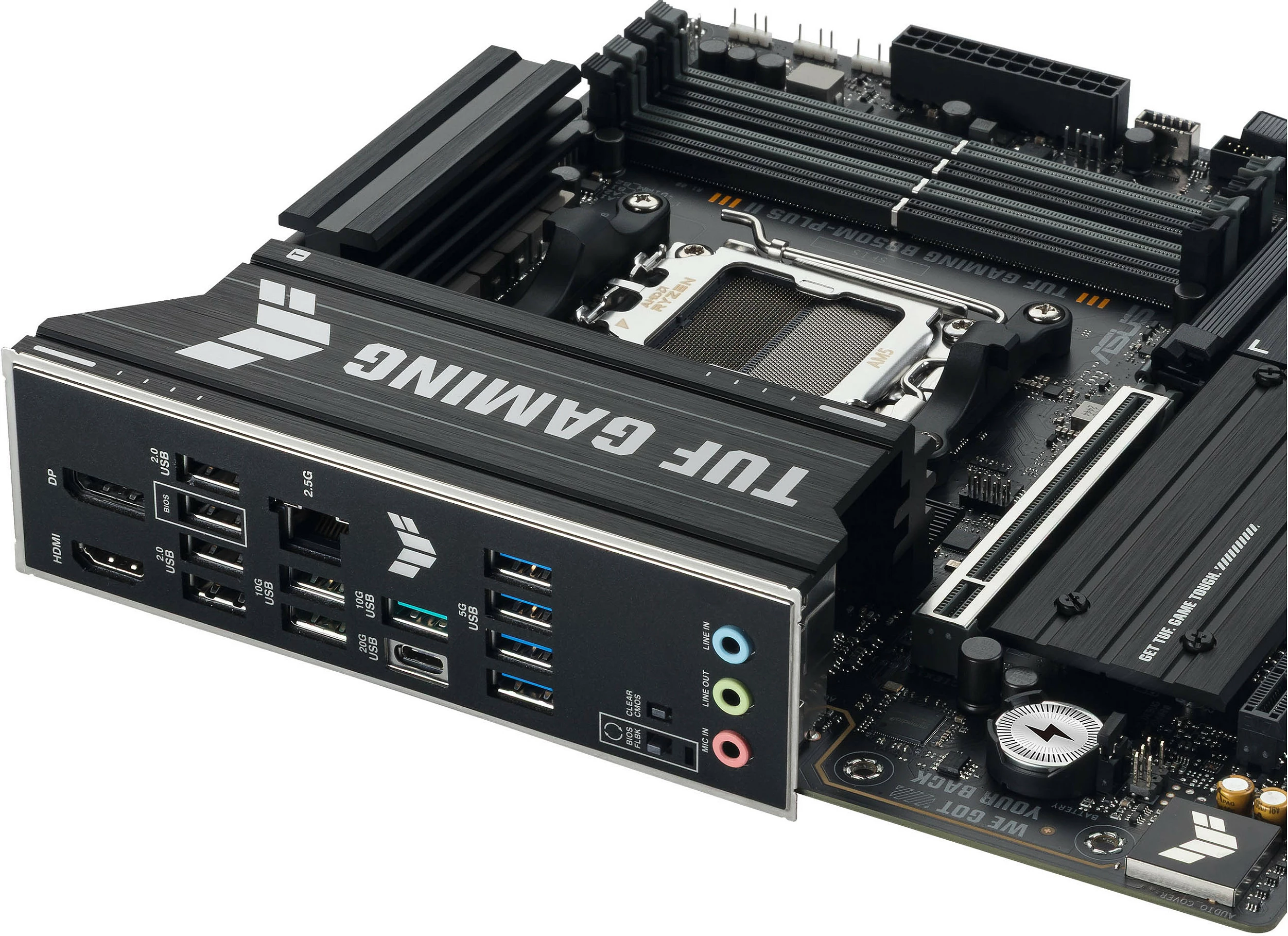 Pllakë amë ASUS TUF GAMING B850M-PLUS II, Socket AM5, DDR5 deri 256GB, micro ATX, e zezë