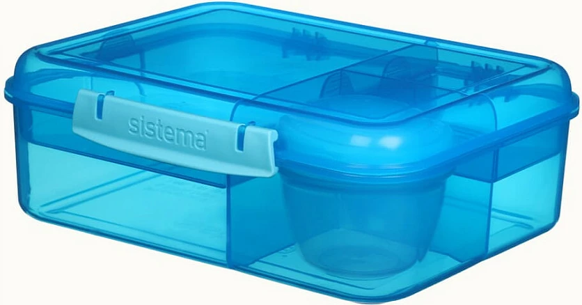 Kuti dreke Sistema Bento, 1.65 L, me ndarje, e kaltër