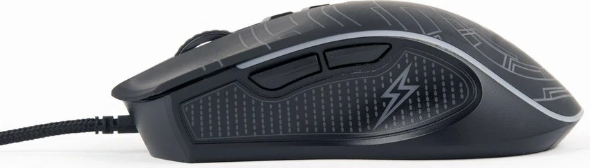 Maus për gaming Gembird MUSG-RGB-01, i zi