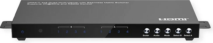 Switch HDMI Matrix VALUE 14.99.3592, 4x2, 4K 30Hz, me telekomandë, i zi
