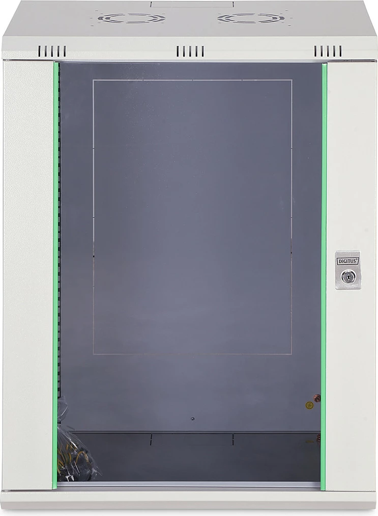 Kasë rrjeti Digitus Dynamic Basic 19U, 600x450 mm, montim në mur, gri