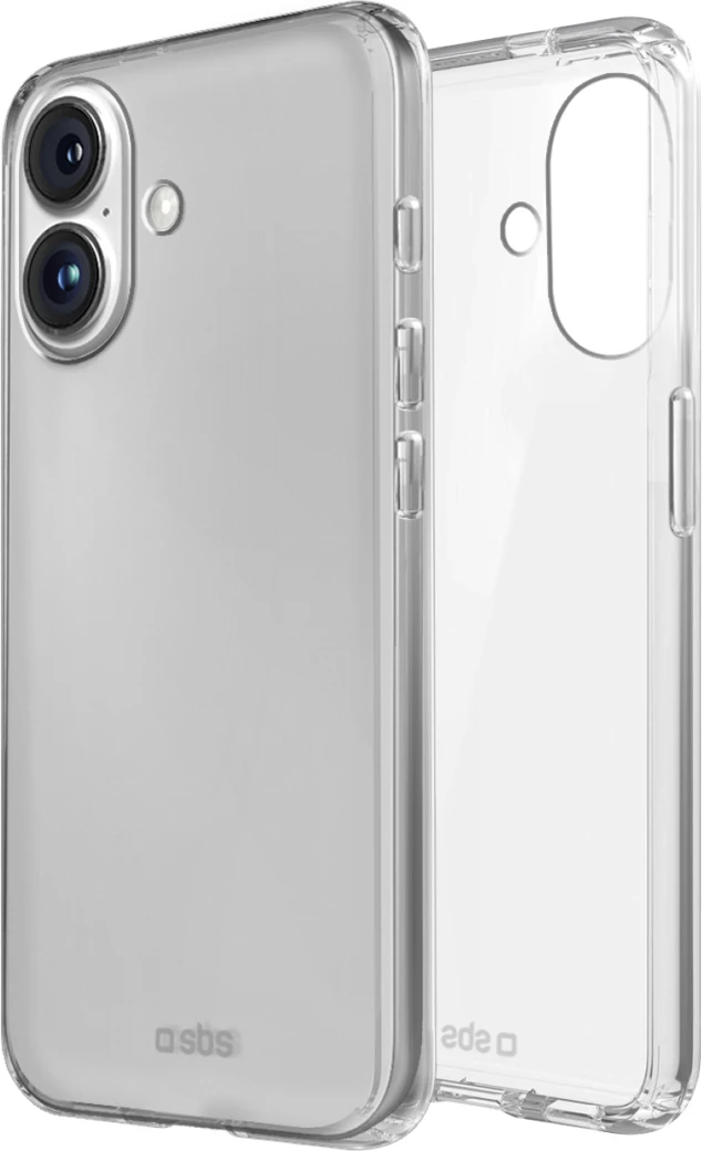 Mbështjellës për celular SBS Skinny Cover për iPhone 16, TPU, transparent