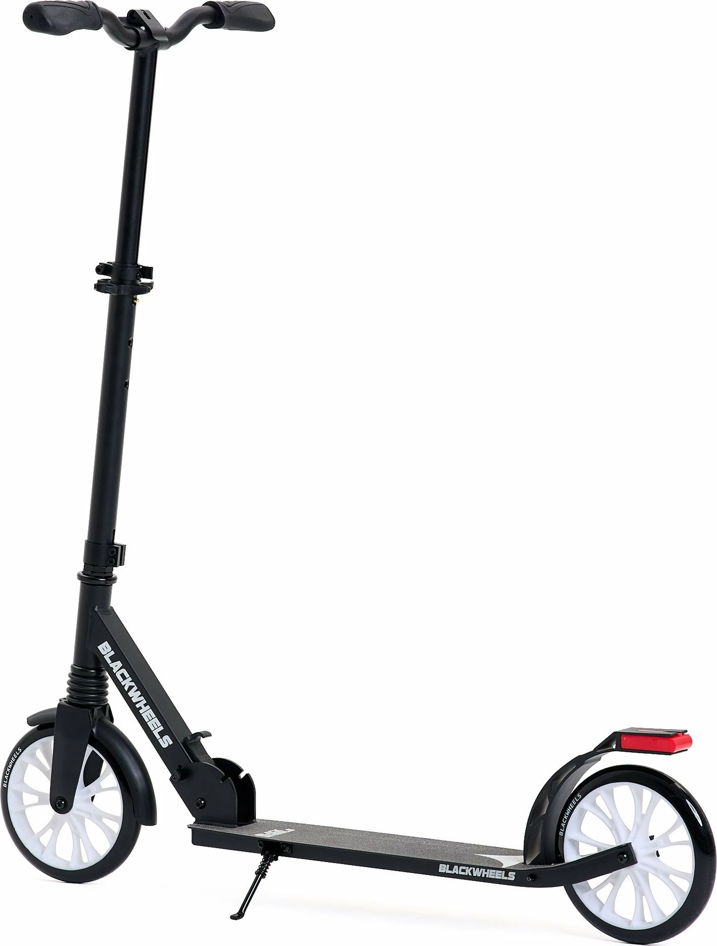 Trotinet Blackwheels Zoom, rrota 200 mm, i palosshëm, ABEC-7, timon i rregullueshëm 95-105 cm, deri 100 kg, i zi