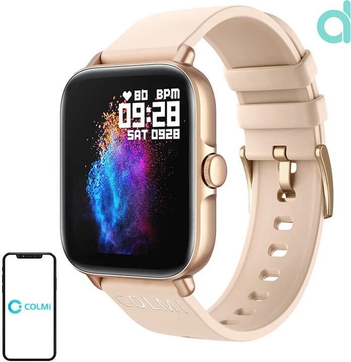 Smartwatch Colmi P28 Plus, 1.69" TFT, IP67, Gold