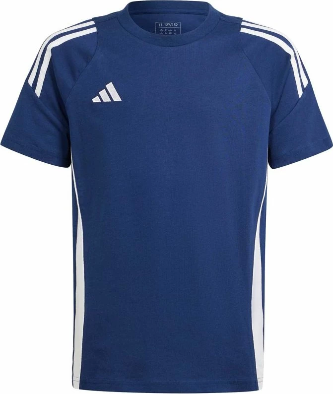Fanellë futbolli për fëmijë adidas Tiro 24, e bardhë dhe blu marine