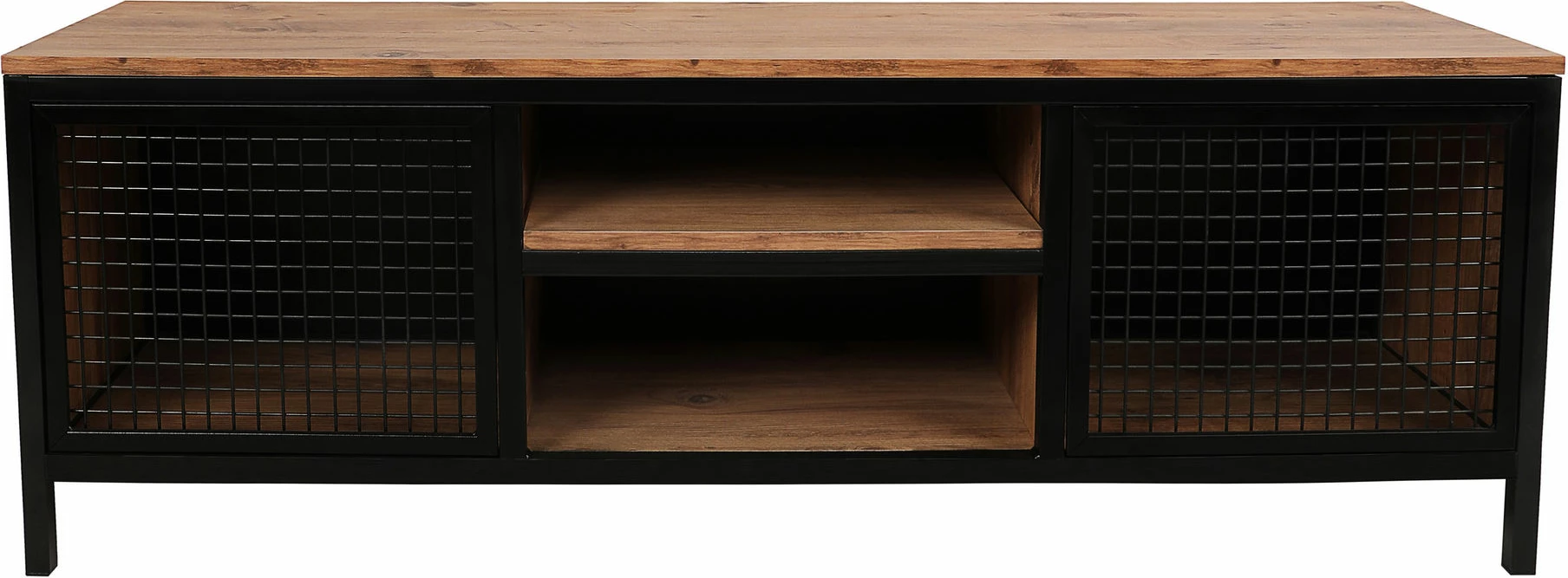 Komodë TV Hanah Home, Zeno, ngjyrë pishë dhe e zezë