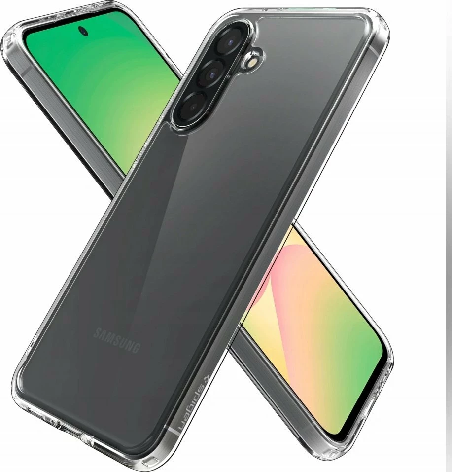 Mbështjellës Spigen Ultra Hybrid për Samsung Galaxy A56 5G, TPU+PC, me xham të kalitur 9H 0.3 mm, transparent, set 2-në-1