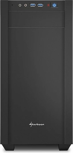 Kasë Sharkoon S1000, Tower, PC, micro ATX, Mini-ITX, Metal, e zezë