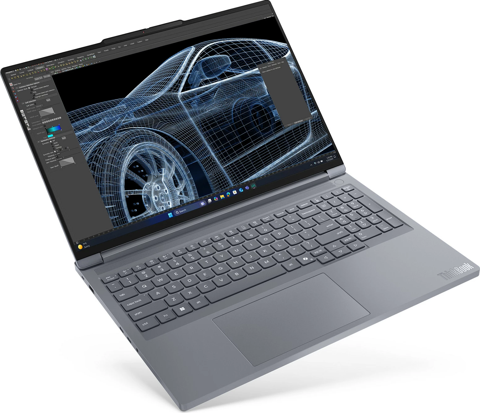 Laptop Lenovo ThinkBook 16p G6, Ryzen 9 8940HX, 32GB RAM Memorje, 1TB SSD, GeForce RTX 5060 8GB, 16" 2560x1600, Windows 11 Pro, Luna Grey