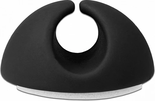 Mbajtës kabllosh DeLOCK set 6 copë, vetëngjitës, për tavolinë/mur, për kabllo deri 6.5 mm, i zi