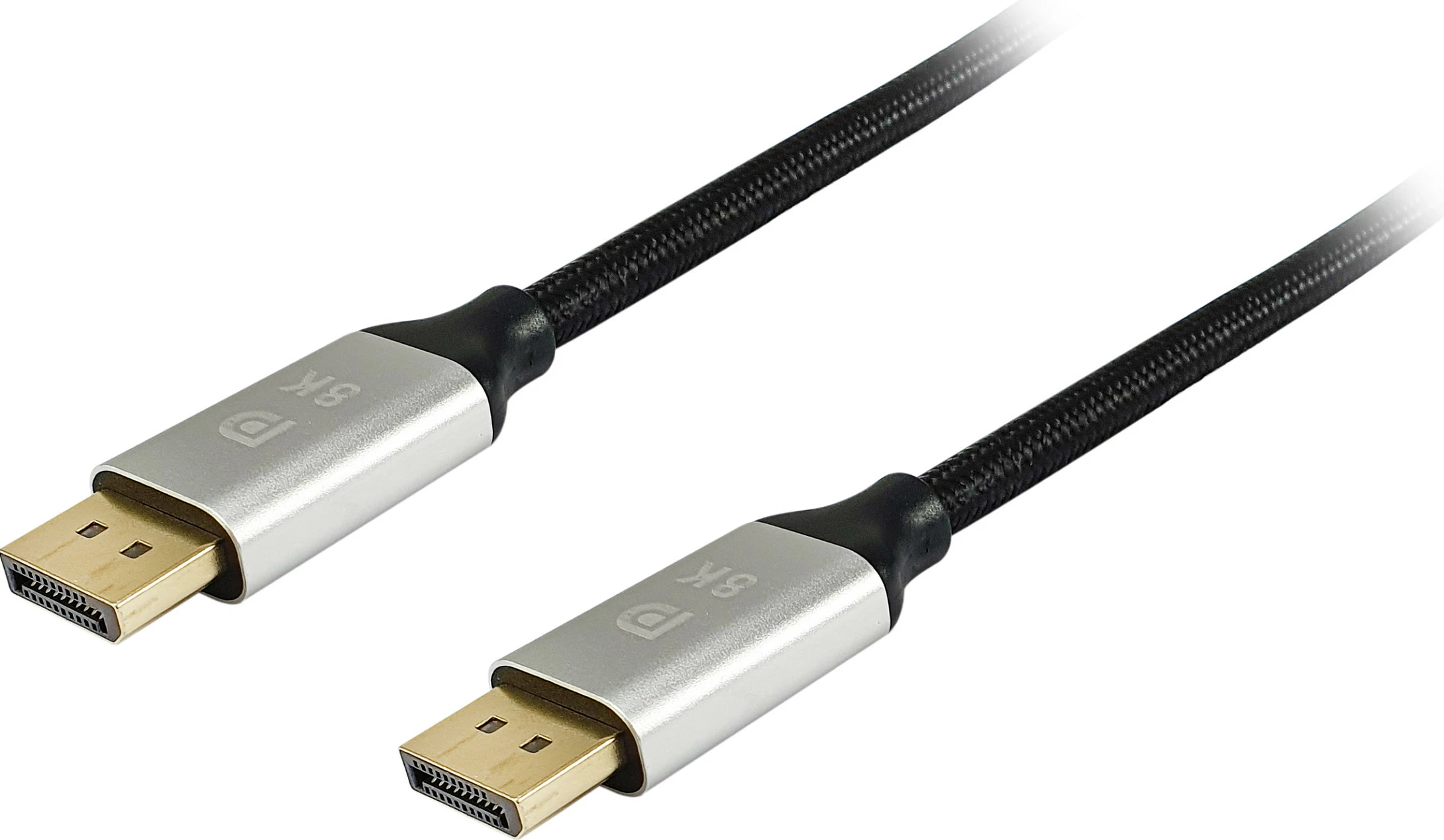 Kabëll DisplayPort 1.4 Equip, 3m, Alumin, Zi