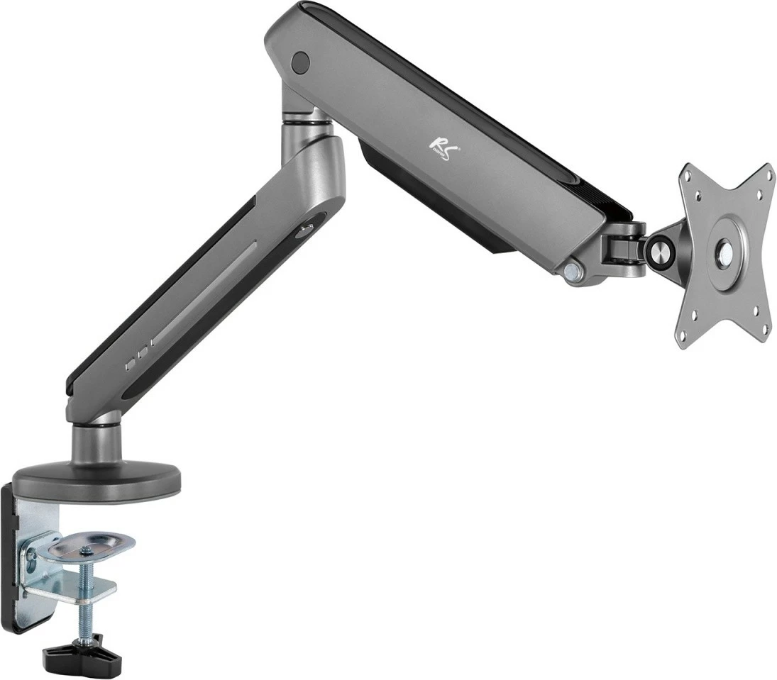 Mbajtës gaming për monitor Maclean NanoRS RS165, me LED RGB, i zi