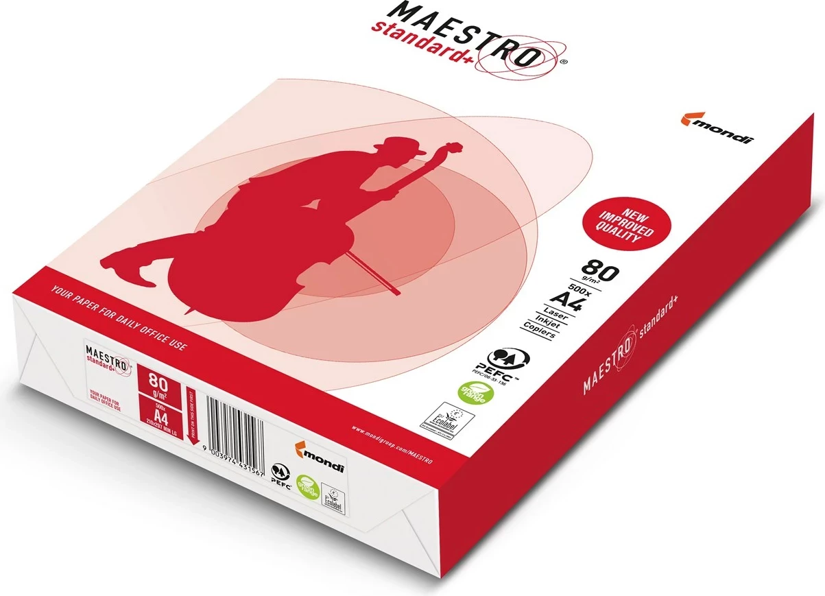 Letër xero Igepa Maestro Standard Plus, A4, 80g/m², 500 fletë, e bardhë