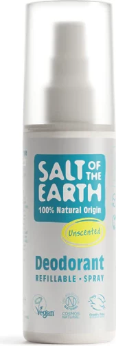 Deodorant natyral Salt of the Earth Unscented Spray, 100 ml