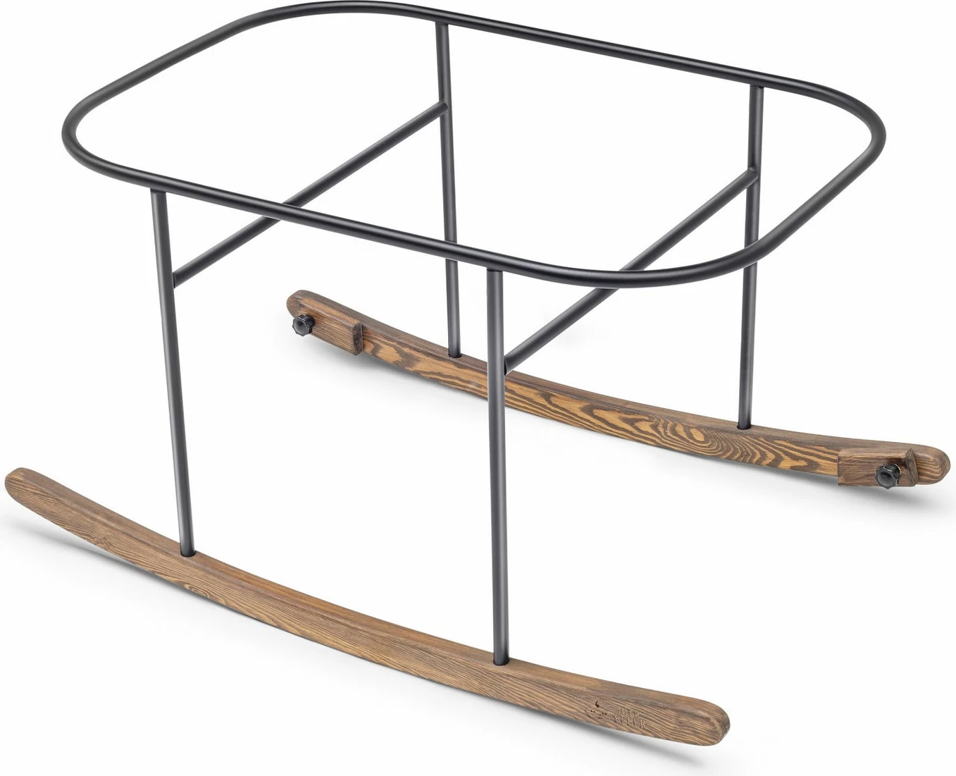 Djep për fëmijë, ngjyrë e zezë, Skye Decor, metal dhe dru pishe