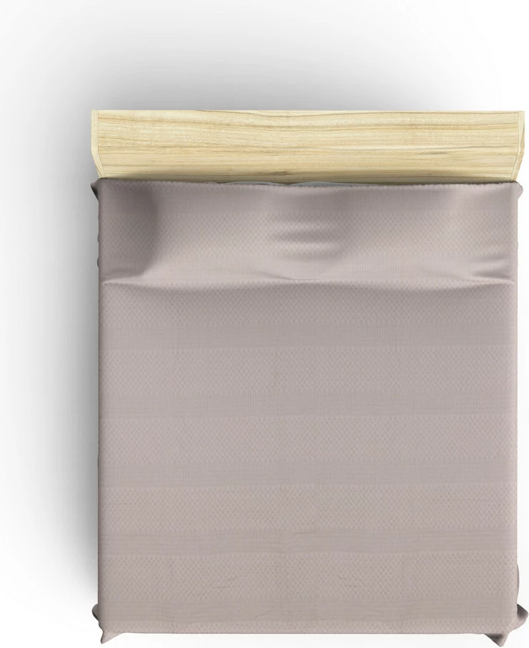 Çarçaf Double Pique, ngjyrë kafe, 220x240cm, L'essentiel