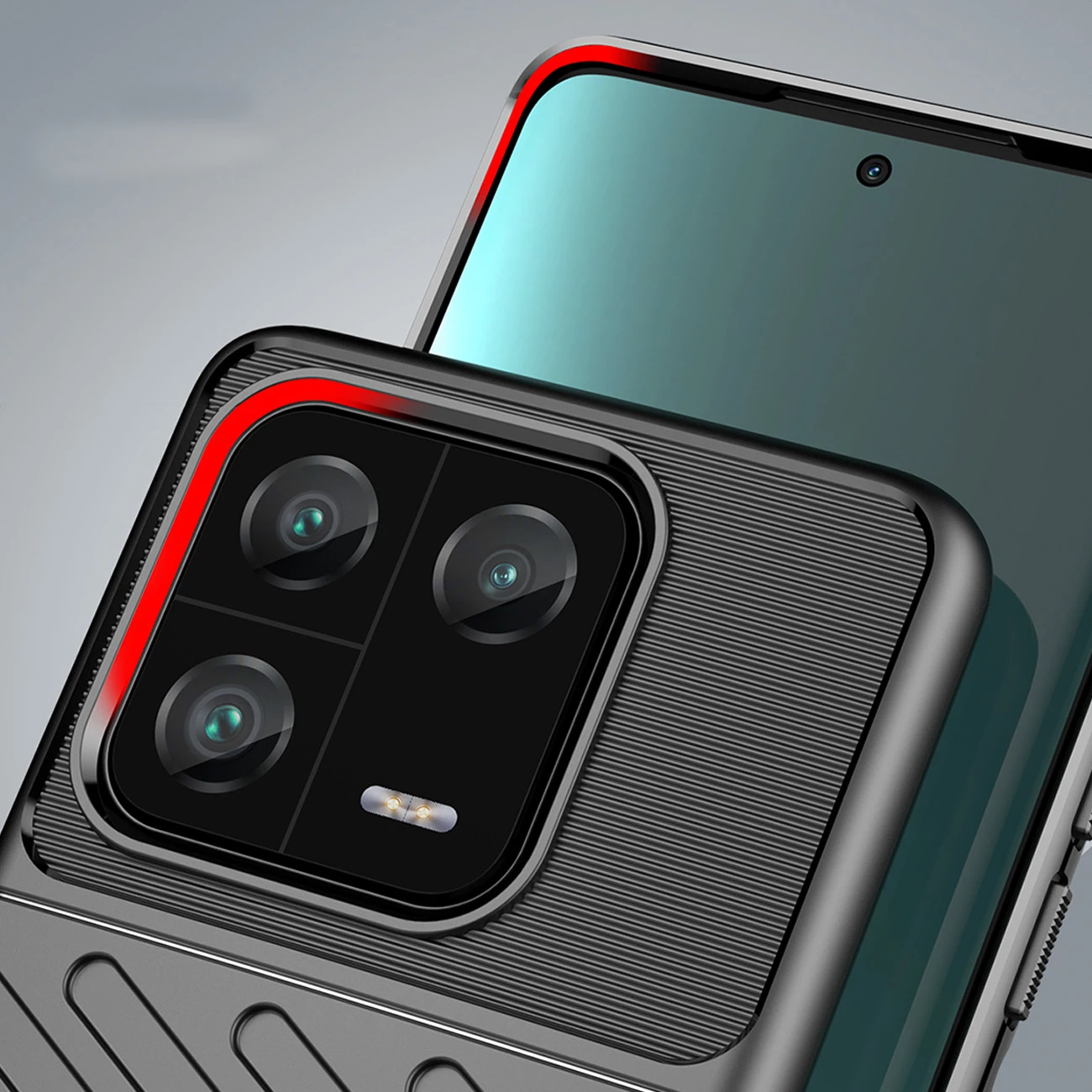 Mbështjellës Hurtel Thunder Case për Xiaomi 13 Pro, TPU, zi