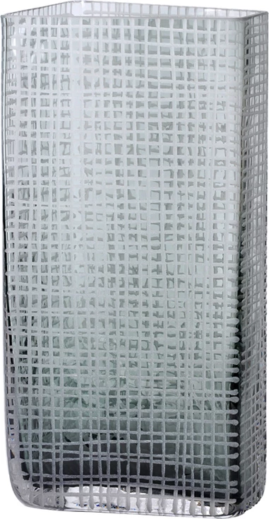 Vazo qelqi GRAVIR, ngjyrë gri, 16x12x33cm