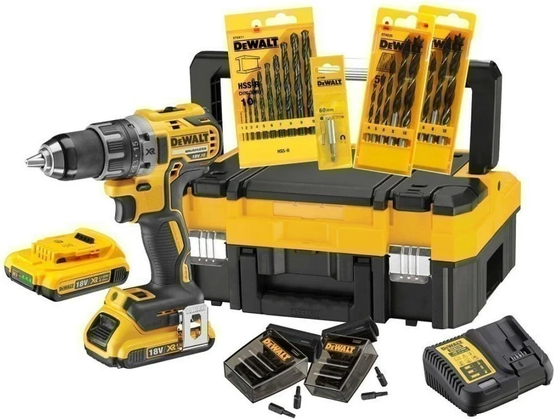 Shpuese/vidhosëse akumulatorike Dewalt DCK791D2T 18V, 2x 2.0Ah, TSTAK, me aksesorë