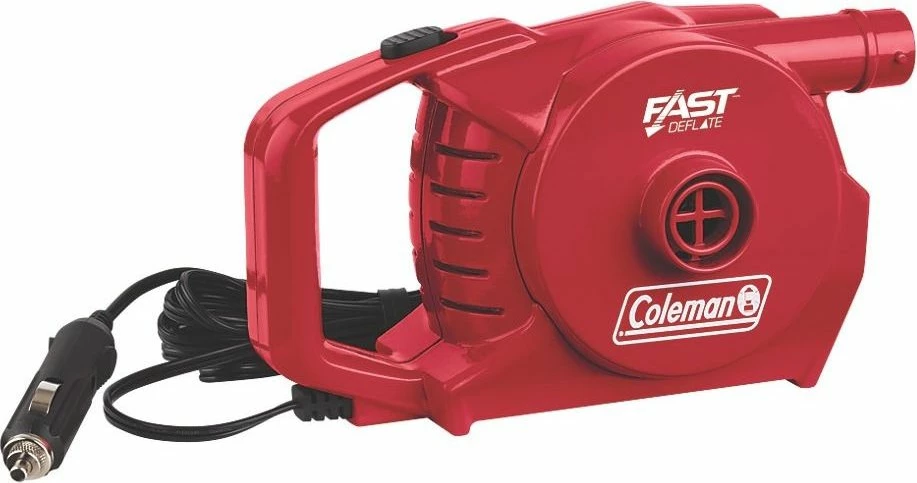 Pompë elektrike Coleman Quickpump 12V, 64W, 679 L/min, me fryrje/shfryrje, e kuqe