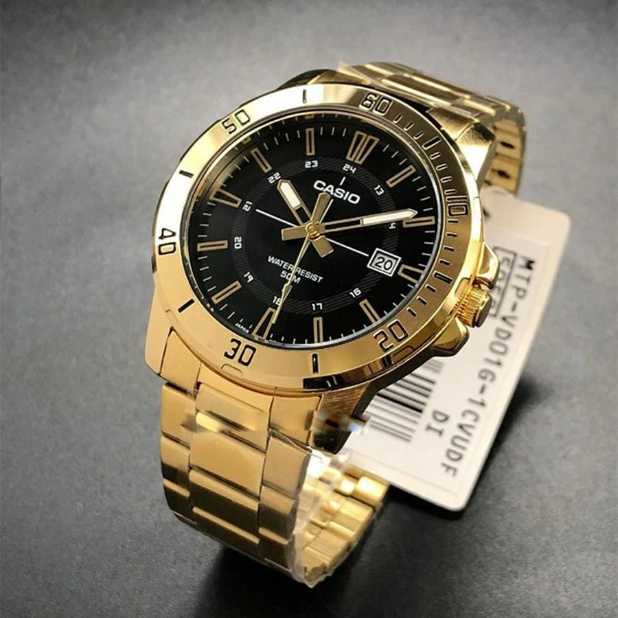 Orë dore Casio MTP-VD01G-1CV, e artë/zezë
