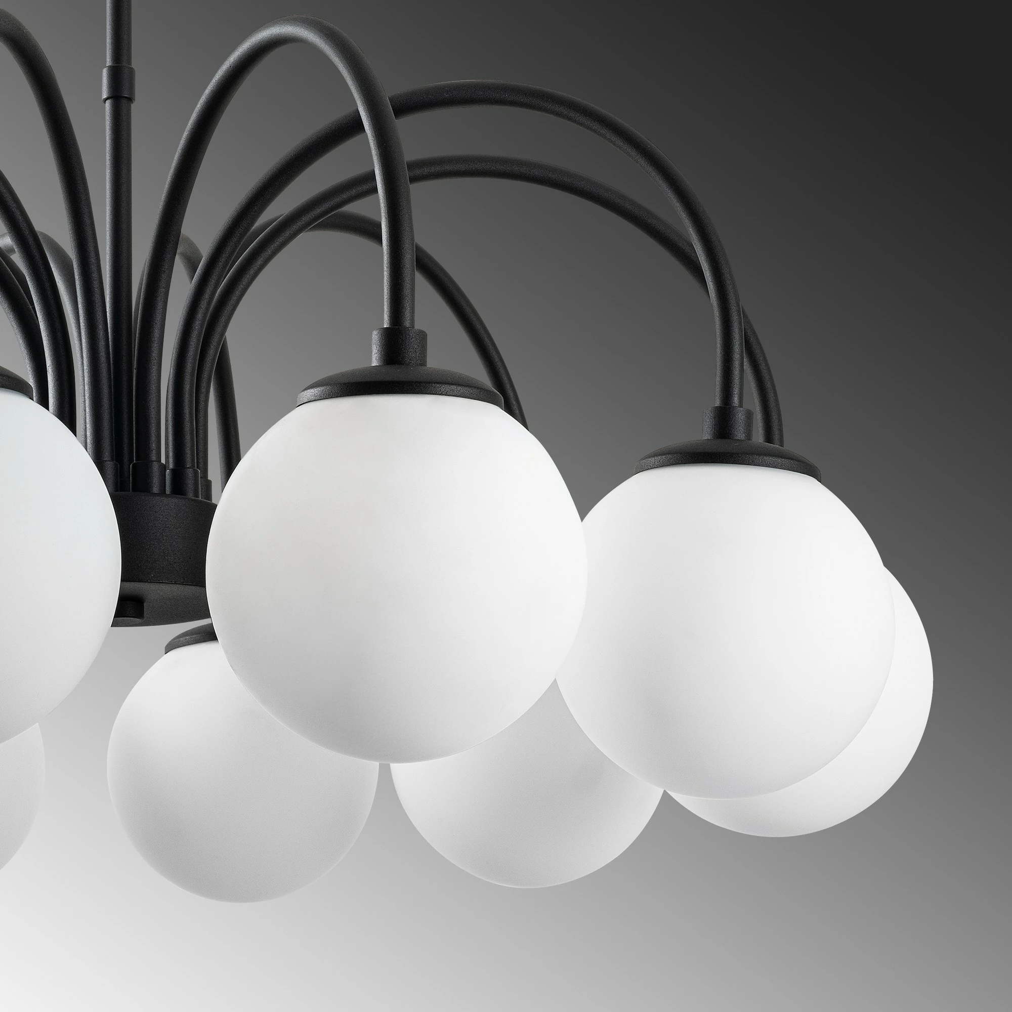 Llambadar modern Opviq, ngjyrë e zezë, Sferıs - 13940