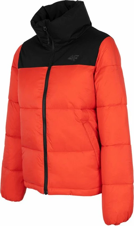 Jakne për femra 4f, e zezë dhe portokalli