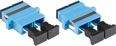 Adapter fibër optike GoodConnections Alcasa LW-K206, SC Female/Female, OS2 Single-Mode, blu