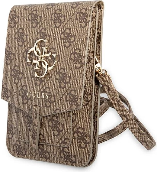 Çantë dore Guess 4G Big Logo, kafe