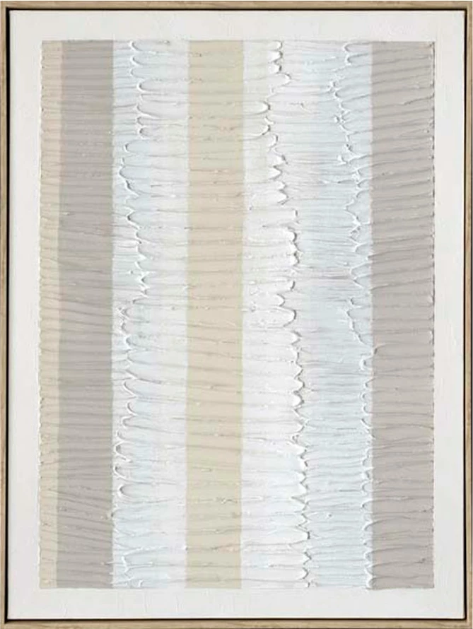 Pikturë dekorative Evik, kanavacë, ngjyrë e bardhë, bezhë, gri, natyrale, 60x80x4cm