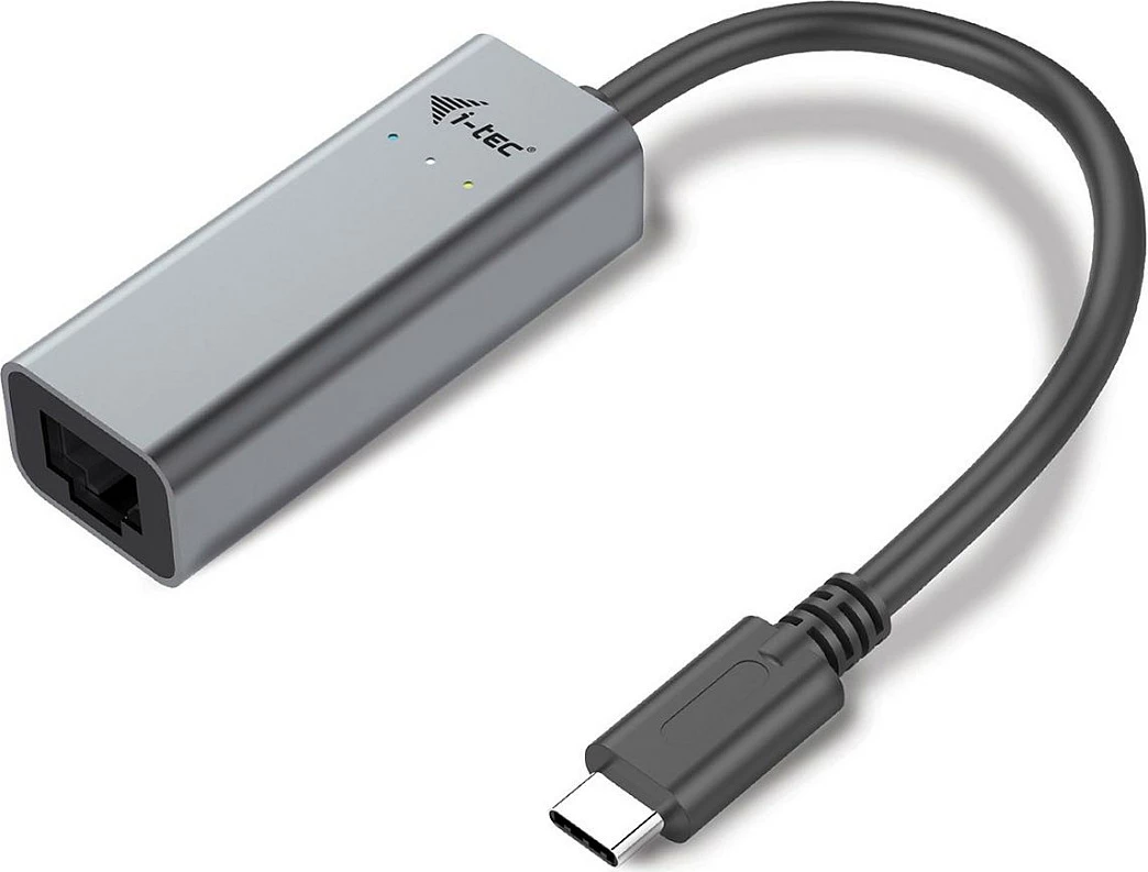 Adapter Ethernet USB-C i-tec Metal Gigabit, 1x RJ-45, 10/100/1000 Mbps, Gri