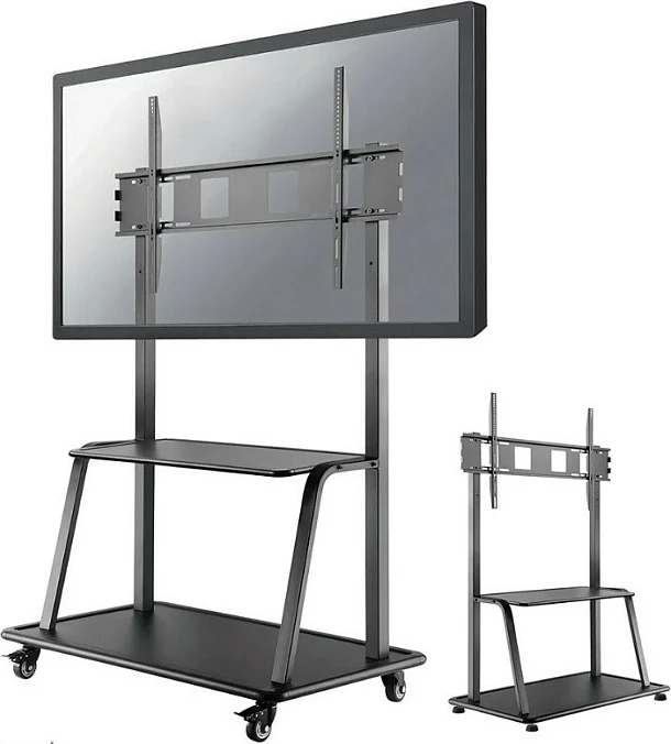 Karrucë mbajtëse për TV Neomounts BOS, 60"-105", max 150 kg, VESA 1000x600, me rrota, e zezë
