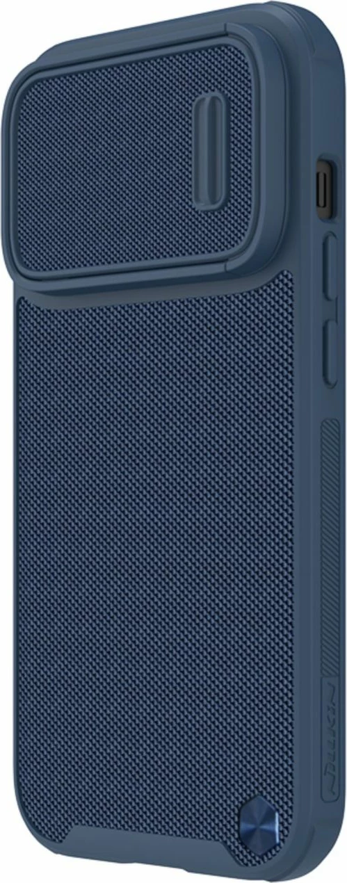 Mbështjellës Nillkin Textured S Case për iPhone 14 Pro, me mbrojtje kamere, Blu