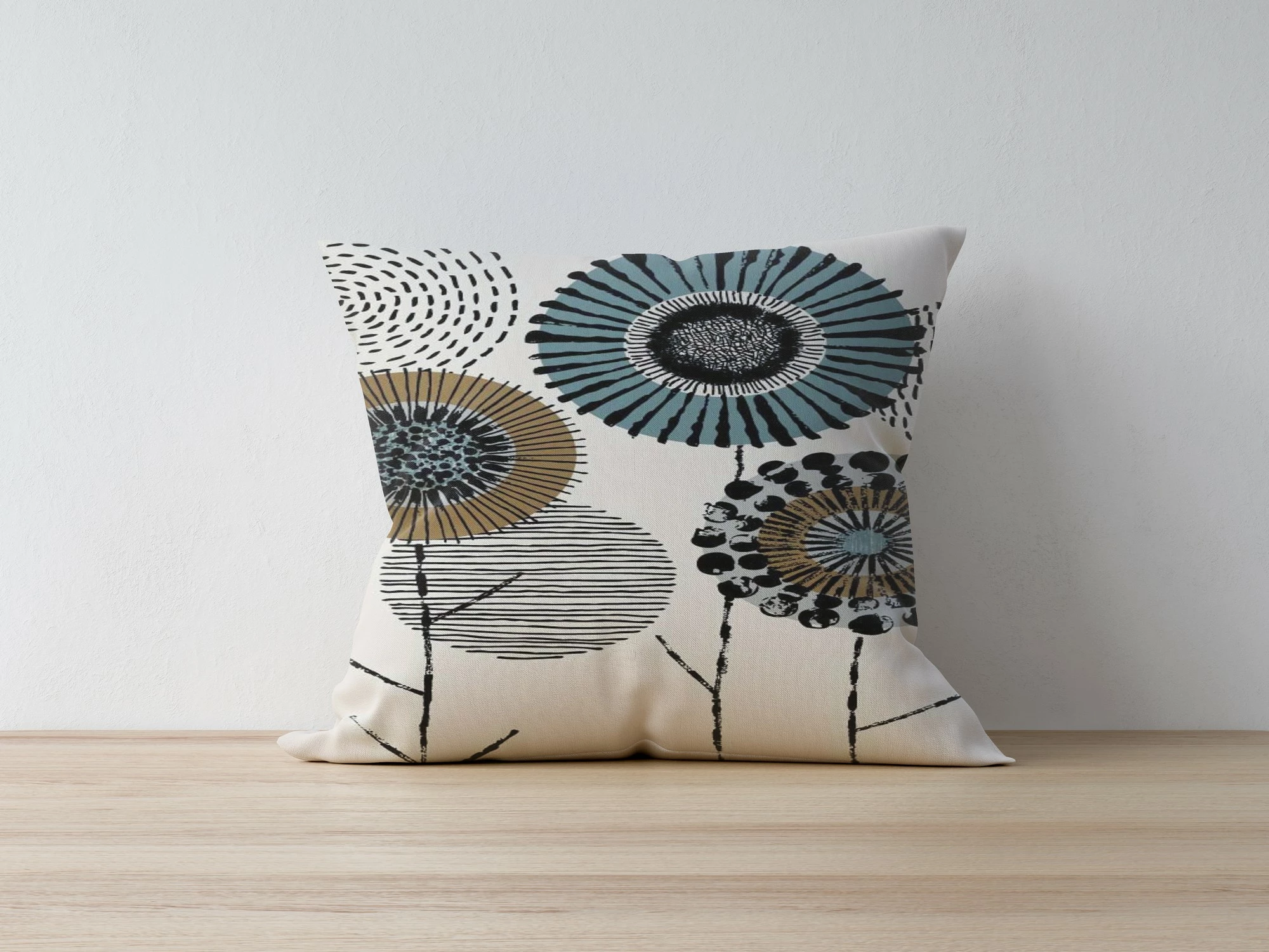 Jastëk dekorativ, mbulesë Aberto Design, a1165, shumëngjyrëshe, 43x43cm